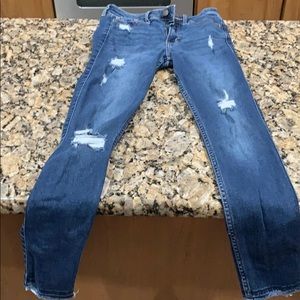 High rise super skinny jeans